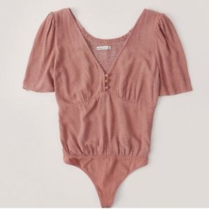 Puff Sleeve Bodysuit with mini dots